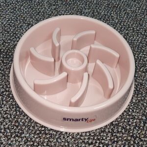Cute Pet Smarty Life Pink Slow Feeder Dog Bowl